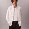 Camisa clásica Oxford a rayas con botones