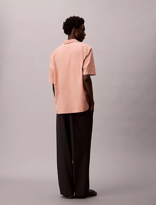 Camisa clásica Oxford a rayas con botones Camisa clásica Oxford a rayas con botones