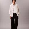 Camisa clásica Oxford a rayas con botones