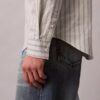 Camisa clásica Oxford a rayas con botones Camisa clásica Oxford a rayas con botones