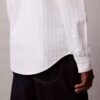 Camisa clásica Oxford a rayas con botones