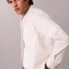 Camisa clásica Oxford a rayas con botones