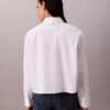 Camisa corta de corte cuadrado con botones