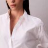Camisa corta de corte cuadrado con botones