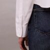 Camisa corta de corte cuadrado con botones