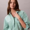 Camisa corta de dormir de popelín de algodón