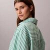 Camisa corta de dormir de popelín de algodón