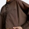 Camisa corta de manga dolman con botones