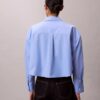 Camisa corta de popelín con botones y corte holgado Camisa corta de popelín con botones y corte holgado
