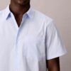 Camisa de algodón Cotton Stretch con rayas finas y botones Camisa de algodón Cotton Stretch con rayas finas y botones