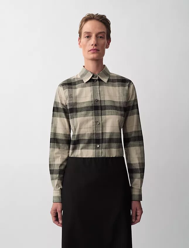 Camisa de cuadros Scarlett con botones Camisa de cuadros Scarlett con botones