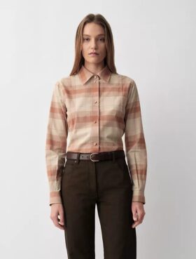Camisa de cuadros Scarlett con botones