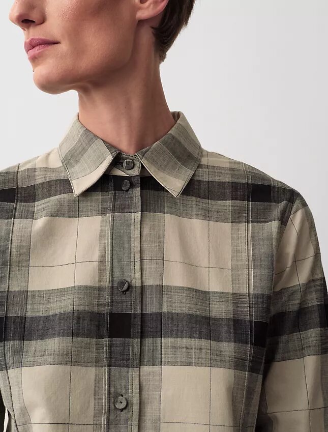 Camisa de cuadros Scarlett con botones Camisa de cuadros Scarlett con botones