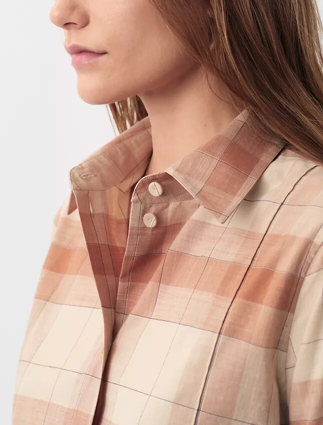 Camisa de cuadros Scarlett con botones Camisa de cuadros Scarlett con botones