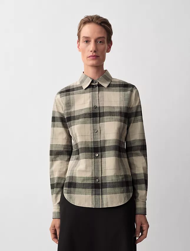 Camisa de cuadros Scarlett con botones Camisa de cuadros Scarlett con botones