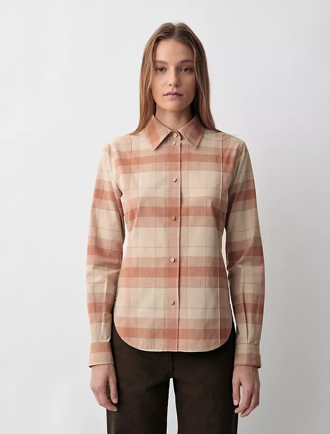 Camisa de cuadros Scarlett con botones Camisa de cuadros Scarlett con botones