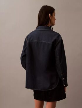 Camisa de Denim holgada con botones