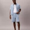 Camisa de Denim utilitaria con botones Camisa de Denim utilitaria con botones