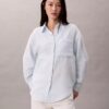 Camisa de doble gasa con lengüetas Camisa de doble gasa con lengüetas