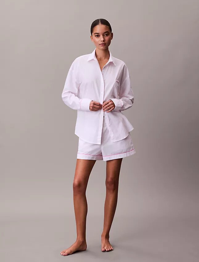 Camisa de dormir de popelín de algodón para San Valentín Camisa de dormir de popelín de algodón para San Valentín