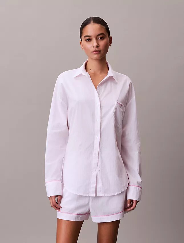 Camisa de dormir de popelín de algodón para San Valentín Camisa de dormir de popelín de algodón para San Valentín