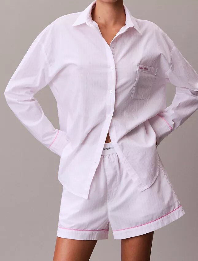 Camisa de dormir de popelín de algodón para San Valentín Camisa de dormir de popelín de algodón para San Valentín