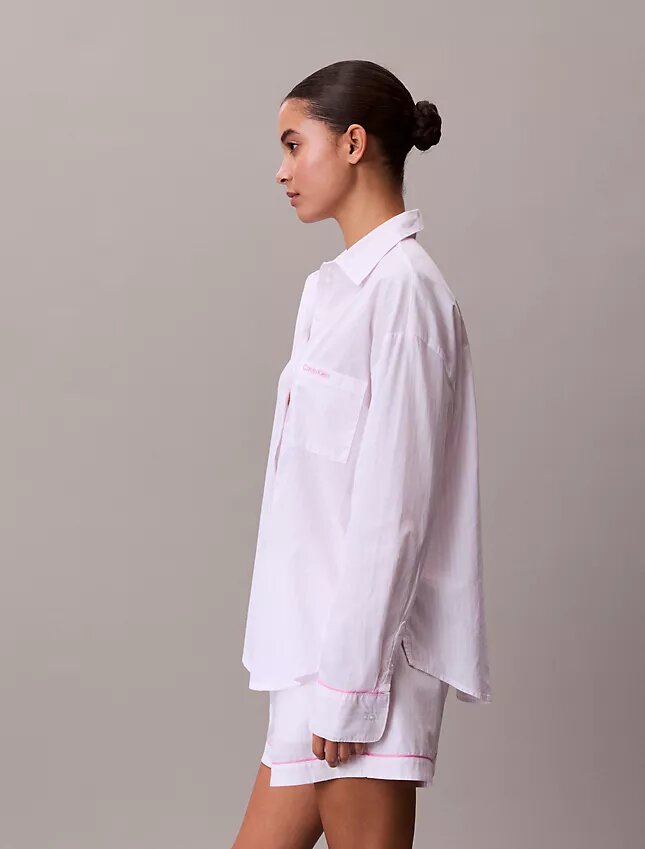 Camisa de dormir de popelín de algodón para San Valentín Camisa de dormir de popelín de algodón para San Valentín
