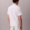 Camisa de lino y algodón de manga corta con botones Camisa de lino y algodón de manga corta con botones