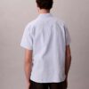 Camisa de lino y algodón de manga corta con botones Camisa de lino y algodón de manga corta con botones