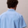 Camisa de lino y algodón de manga corta con botones Camisa de lino y algodón de manga corta con botones
