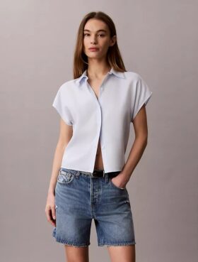 Camisa de lyocell con botones