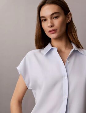 Camisa de lyocell con botones