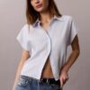 Camisa de lyocell con botones