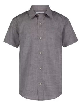 Camisa de manga corta a rayas con botones para niños