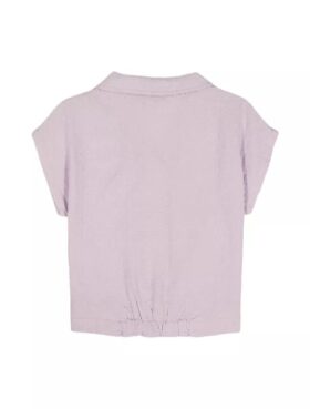 Camisa de niñas con botones y nudo