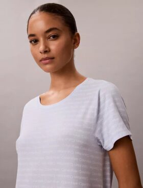 Camisa de noche de mezcla de viscosa y algodón