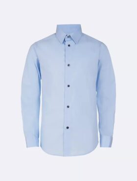 Camisa de popelín con botones para niños