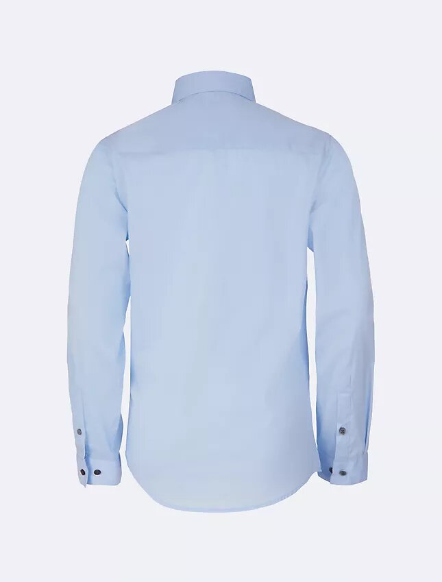 Camisa de popelín con botones para niños Camisa de popelín con botones para niños
