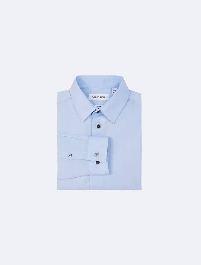 Camisa de popelín con botones para niños Camisa de popelín con botones para niños