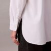 Camisa de popelín con botones y corte holgado