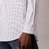Camisa de popelín de algodón a rayas con botones