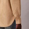 Camisa de popelín lavado a rayas con botones