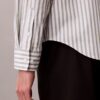 Camisa de popelín lavado con rayas teñidas en hilo Camisa de popelín lavado con rayas teñidas en hilo