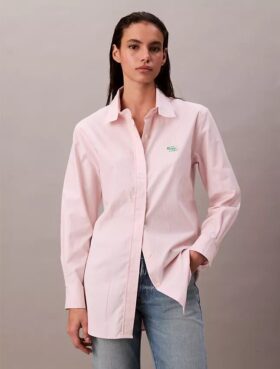 Camisa de rayas holgada con botones