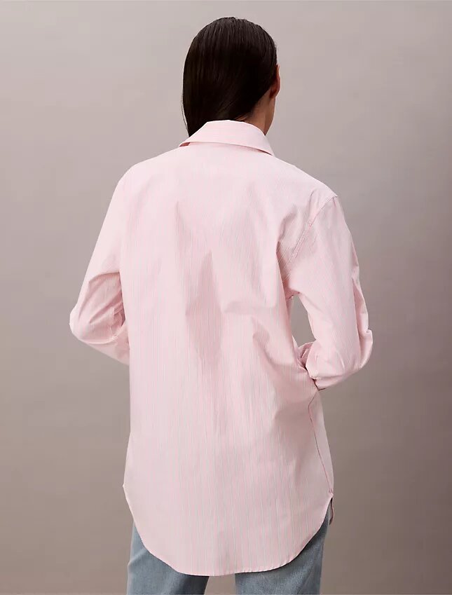 Camisa de rayas holgada con botones Camisa de rayas holgada con botones