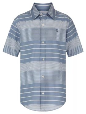 Camisa de verano a rayas con botones para niños