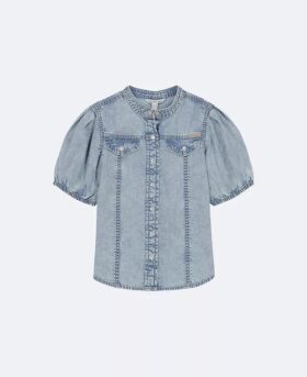 Camisa Denim con botones para niñas