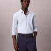 Camisa entallada elástica con botones Camisa entallada elástica con botones