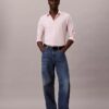 Camisa entallada elástica con botones