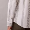 Camisa entallada elástica Supima con rayas teñidas en hilo